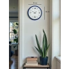 Mey İthalat® 36 Cm Lacivert Modern Dekoratif Duvar Saati