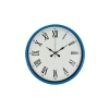 Mey İthalat® 36 Cm Mavi Roma Rakamlı Duvar Saati