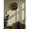 Mey İthalat® 36 Cm Modern Kahverengi Duvar Saati