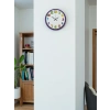 Mey İthalat® 36 Cm Mor Çocuk Odası Duvar Saati