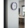 Mey İthalat® 36 Cm Mor Dekoratif Duvar Saati