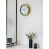 Mey İthalat® 36 Cm Sarı Dekoratif Duvar Saati