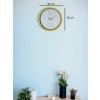 Mey İthalat® 36 Cm Sarı Dekoratif Duvar Saati