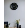 Mey İthalat® 36 Cm Siyah Dekoratif Duvar Saati