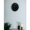 Mey İthalat® 36 Cm Siyah Dekoratif Duvar Saati