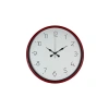 Mey İthalat® 36 Cm Standart Kırmızı Duvar Saati