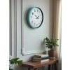 Mey İthalat® 36 Cm Turkuaz Dekoratif Duvar Saati