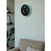 Mey İthalat® 36 Cm Turkuaz Dekoratif Duvar Saati