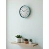 Mey İthalat® 36 Cm Turkuaz Dekoratif Duvar Saati