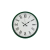Mey İthalat® 36 Cm Yeşil Roma Rakamlı Duvar Saati