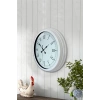 Mey İthalat® 40 cm Beyaz Metal Retro Duvar Saati