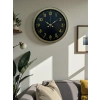 Mey İthalat® 40 Cm Metal Eskitme Klasik Duvar Saati