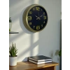 Mey İthalat® 40 Cm Metal Eskitme Vintage Duvar Saati