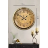 Mey İthalat® 52 cm Eskitme Metal Retro Duvar Saati