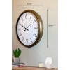 Mey İthalat® 52 cm Eskitme Metal Retro Duvar Saati