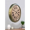 Mey İthalat® 52 cm Eskitme Metal Roma Rakamlı Duvar Saati
