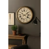 Mey İthalat® 60 Cm Eskitme Metal Eskitme Kadran Duvar Saati