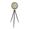 Mey İthalat® Antik Görünümlü Eskitme Tripod Ayaklı Saat