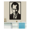 Mey İthalat® Atatürk Silüet Ahşap Duvar Tablosu