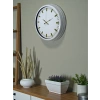 Mey İthalat® Beyaz Zarafet 40 Cm Metal Duvar Saati