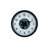 Mey İthalat® Black Motion 60 Cm Çarklı Duvar Saati