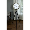 Mey İthalat® Eskitme Tripod Ayaklı Dekoratif Saat