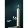 Mey İthalat® Klasik Mum 12 Adet - Kokusuz Mum 721864