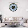 Mey İthalat® Modern Prestige Gold 60 Cm Çarklı Duvar Saati