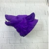 Mey İthalat® Mor Renk 3D Kurt Başı Duvar Dekoru Asılabilir Maskot Heykel 25x19 cm