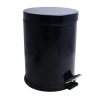 Mey İthalat® Onno Siyah Pedallı Çöp Kovası 5 Lt