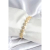 Pirinç Gold Renk Yıldız Model Kadın Bileklik