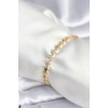Pirinç Gold Renk Yıldız Model Kadın Bileklik