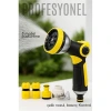 Mey İthalat® Profesyonel 8 Modelli Metal Basınçlı Sulama Tabancası Seti | Ayarlanabilir Jet | Hortum Konnektörlü 722523