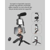 Mey İthalat® Profesyonel Vlog Çekim Kiti LED Işıklı Tripod Mikrofonlu Telefon Seti