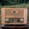 Retro, Nostaljik, Ahşap Tasarım Bluetooth Hoparlörlü, Şarjlı, Taşınabilir Otantik Tasarımlı FM/AM Destekli Radyo NS8098 (5047)