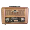 Retro, Nostaljik, Ahşap Tasarım Bluetooth Hoparlörlü, Şarjlı, Taşınabilir Otantik Tasarımlı FM/AM Destekli Radyo NS8098 (5047)