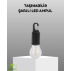 Mey İthalat® Şarjlı Kancalı LED Lamba – Kamp, Balkon ve Acil Durum Işığı