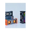 Şeffaf Mecha Müzik Tws Stereo Rgb İşıklı Hoparlör Kablosuz Bluetooth 5.0 Taşınabilir Hoparlör V9