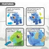 Mey İthalat®  SIL 88592 Silverlit Sesli ve Işıklı Elektronik Robot Dino Heads Up -Necotoys