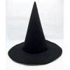 Siyah Renk Keçe Cadı Şapkası 35x38 Cm