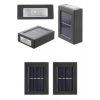 Mey İthalat® Solar Güneş Enerjili Çift Taraflı Duvar Lambası Çift Taraflı Duvar Lamba Güneş Enerjili