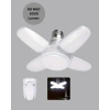 Mey İthalat® Tasarruflu Pervane LED Ampül 4 Kollu 60 Watt Geniş Alan Aydınlatma