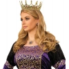 Taşlı Rönesans Kostümlü Kraliyet Ortaçağ Altın Kraliçe Prenses Tacı (5047)