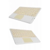 Mey İthalat® Touchpad Tüm Cihazlara Uyumlu Bluetooth Klavye Touchpad Slim Kablosuz Wifi Q Klavye