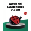 Mey İthalat® Türkiye Üretimi 5 Metre 4 Prizli Kablolu Makara