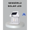 Mey İthalat® Üç Modlu Güneş Enerjili Duvar Lambası 1800mAh Bataryalı ve Hareket Sensörlü