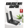 Mey İthalat® Wifi Adaptörü Bt5.0 Wifi 2si Bir Arada Çift Bantlı Çift Anten