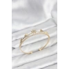 Mey İthalat® Yıldız Model Gold Renk Pirinç Kadın Bileklik