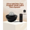 Mey İthalat® Yıldız & Okyanus Dalga Projektörü – Bluetooth / USB Hoparlörlü