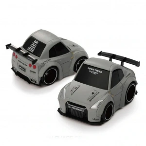 1/64 Qube Carz Serisi Nissan GT-R (R35) LB WORKS Type 1, Rear Wing ver 1 Matte Grey Blister Paket